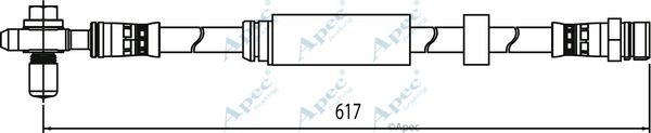 APEC BRAKING Bremžu šļūtene HOS3944